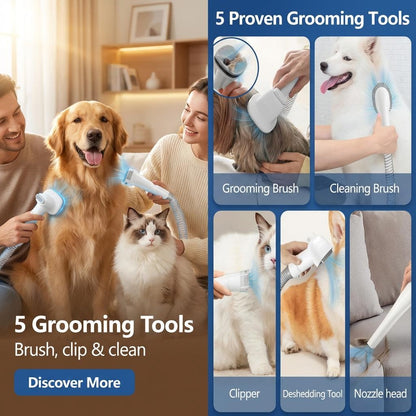 FurEscape Q1 Mess-Free Pet Vacuum & Trimming Kit