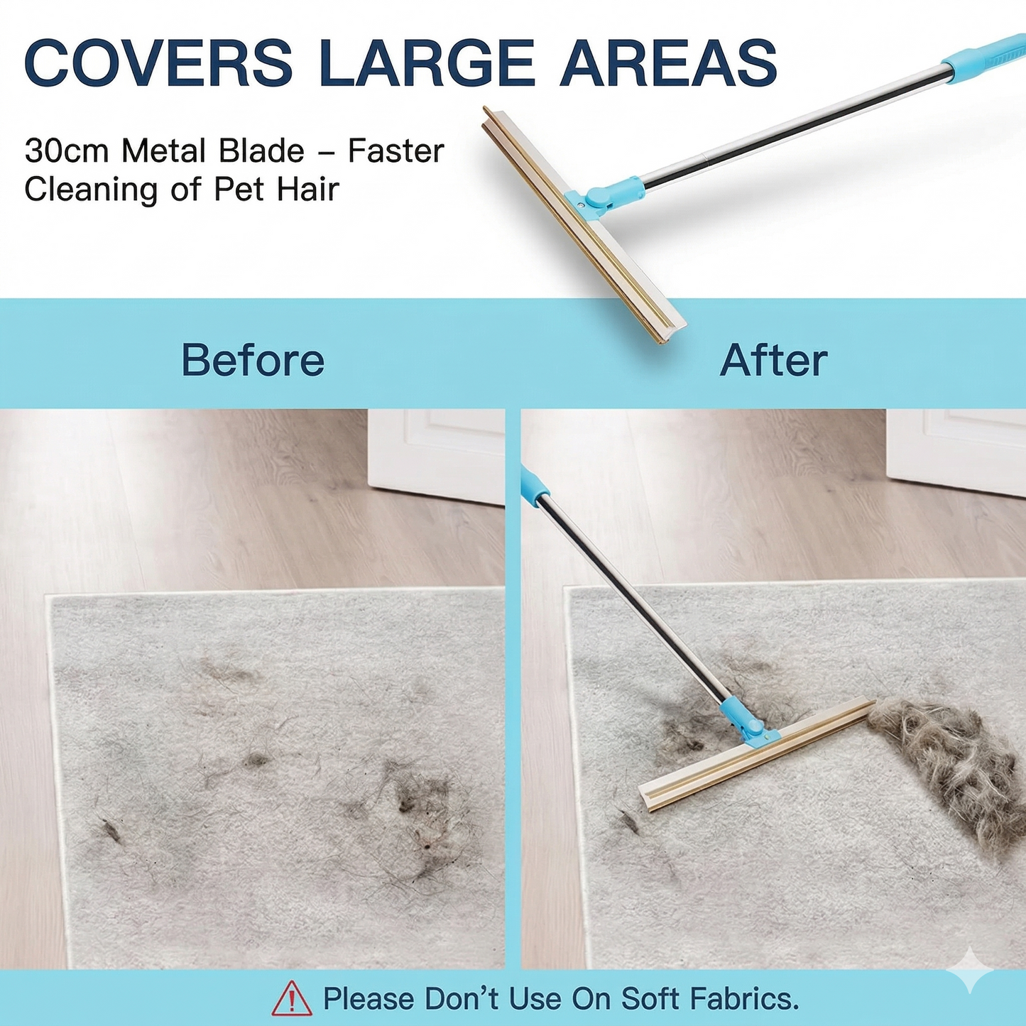 Piece Pet Hair Remover Set for Carpets & Rugs