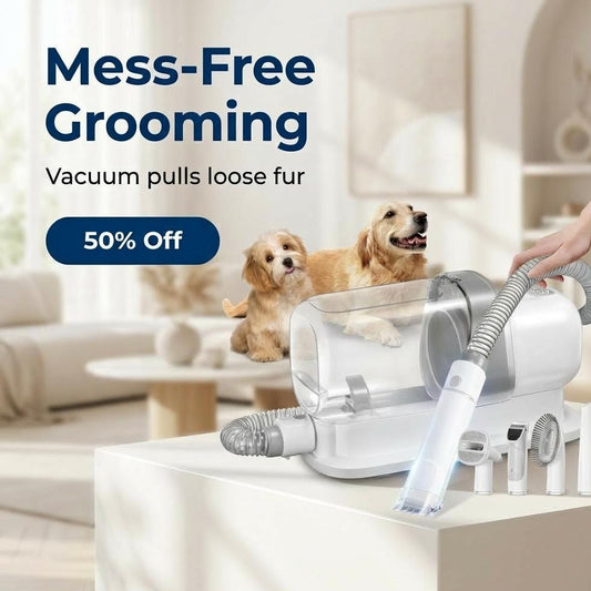 FurEscape Q1 Mess-Free Pet Vacuum & Trimming Kit