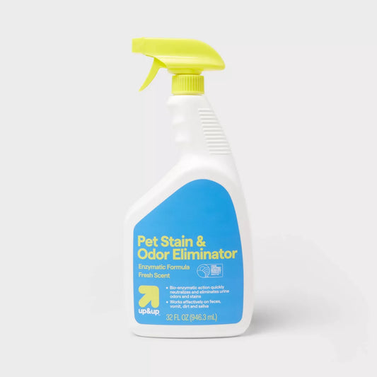 Enzymatic Pet Stain and Odor Eliminator - 32 Fl Oz - Up&Up™: Fresh Scent, Liquid Formula, Plastic Bag